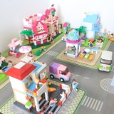 小鲁班积木玩具儿童益智拼装男女孩城市别墅玩具3-6岁10岁组装