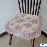 蕾丝玫瑰坐垫椅垫餐椅垫背面防滑座垫四季时尚简约田园欧式现代