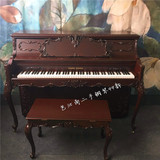二手钢琴立式韩国原装宫庭雕花古典c100bq复古珍藏限量三益