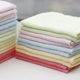 100%竹纤维婴儿毛巾口水巾宝宝新生儿 小方巾 洗脸毛巾竹浆纤维