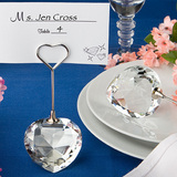 席位卡婚礼创意欧式 水晶钻石席位夹婚宴桌位卡夹结婚个性回礼用