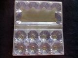 8枚装孔径51mm带扣真空蛋皮蛋鸭蛋咸蛋盒/透明吸塑包装盒/PVC材料