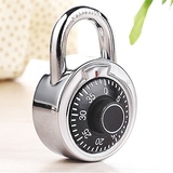 保险柜式密码挂锁大门锁仓库柜子锁防盗锁机械锁转盘金属锁具包邮