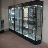 玻璃展示柜钛金属移动铝合金1300180奖杯工艺品精品展柜