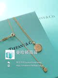 美国专柜代购Return to Tiffany18k黄金圆牌新款可调节长度项链