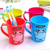 韩国创意卡通漱口杯水杯旅行儿童环保大白刷牙杯情侣牙刷杯洗漱杯