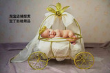 上海展会儿童摄影主题道具百天宝宝道具影楼内外景小床铁艺百天床