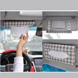 创意汽车用纸巾盒抽车载车内车上天窗遮阳板挂式抽纸盒餐巾纸抽套
