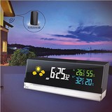 创意时钟led夜光电子时钟客厅卧室现代简约式个性钟表温湿度显示