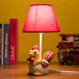 儿童台灯 卡通创意床头灯 温馨卧室台灯可爱书桌动物树脂台灯礼物