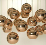 艺术创意个性餐厅吊灯三头LED玻璃圆球形楼梯间饭店吧台网吧吊灯