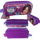 迪士尼Disney Violetta时尚印花彩小学生男女双层笔袋收纳礼品袋