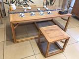 新中式仿古功夫茶几免漆老榆木茶桌茶艺桌椅组合实木茶台现代家具