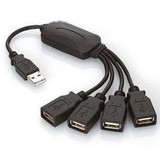 USB扩展器 八爪鱼HUB 小人集线分线器延长线 一分四多usb接口