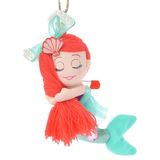 日本代购Disney迪士尼美人鱼公主Ariel爱丽儿公仔玩偶钥匙扣挂件