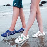 2016夏天包头半拖沙滩鞋女防滑洞洞鞋海边平底凉鞋休闲涉水花园鞋