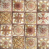 小花砖地中海花片西班牙欧式仿古砖6053复古厨卫手绘配件佛山瓷砖