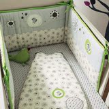 婴儿纯棉床围床笠套件加厚加高防撞床帏新生儿床上用品宝宝床品