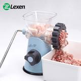 Lexen多功能家用小型手动绞肉机绿之宝肉馅碎肉机不锈钢料理机