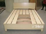 郑州简易实木板。双人床，单人床。租房家具的首选、