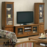 诺顿·伯格 现代美式简约实木电视柜地柜酒柜客厅组合厅柜电视墙