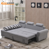 宜家多功能沙发床 简约现代转角沙发床 布艺组合储物沙发床双人
