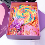 德芙巧克力礼盒装 超大七彩棒棒糖500g克心形创意情人节生日礼物