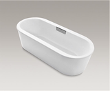 科勒拂乐1.6米独立式铸铁浴缸K-99313T-GR-0 1600x750mm（含落水