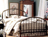 欧式复古铁艺金属双人床单人床床架儿童床成人床婚床DIY订做床