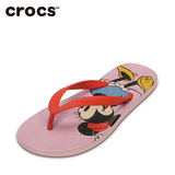 Crocs卡骆驰童鞋女童夏季彩威夷米奇儿童人字拖凉鞋防滑沙滩鞋子