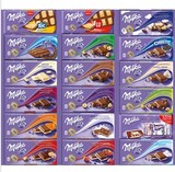 德国进口 Milka妙卡 阿尔卑斯牛奶巧克力100g袋装 多种口味