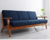 日式客厅沙发实木布艺沙发小户型沙发现代简约单人双人三人沙发椅