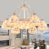 地中海吊灯 欧式田园美式北欧吊灯客厅餐厅卧室铁艺创意贝壳灯具