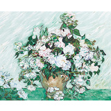 【佳彩天颜】diy数字油画 客厅风景花卉大幅世界名画  梵高白玫瑰