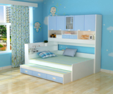 特价儿童高低床双层床子母床多功能衣柜床上下床组合床带书架