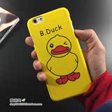 香港B.DUCK周年纪念苹果iPhone6S Plus手机壳5可爱大黄鸭磨砂硬壳