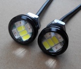 电动滑板LED鹰眼灯日行灯双色带转向超高亮超薄防水12v
