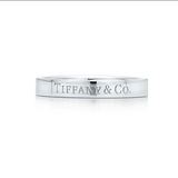 6年代购老店TIFFANY钻戒指正品代购直邮铂金男女结婚对戒戒指 3mm