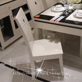 新红阳正品家具时尚简约椅子烤漆亮光白色特价餐椅书桌椅子6806