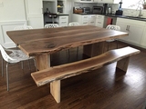 美式LOFT原纯实木餐桌长桌不规则餐桌椅组合办公桌会议桌酒吧桌子