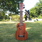 23寸尤克里里ukulele乌克丽丽初学着四弦琴夏威夷桃花心木小吉他