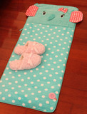 可爱大小象毛绒榻榻米游戏地垫儿童宝宝爬行地毯床边飘窗瑜伽垫子