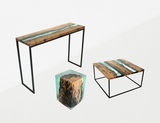 实木树脂木桌异型木桌高端定制私人定制艺术餐桌椅