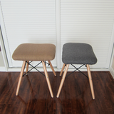 特价北欧宜家餐椅家用创意沙发凳美甲实木软包凳子时尚伊姆斯椅子