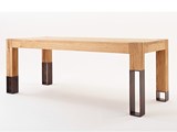 北欧复古loft实木餐桌创意原木书桌个性简约办公桌电脑桌