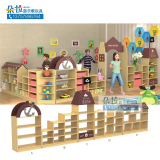 飞友幼儿园海盗船区角组合玩具柜早教亲子园区域角落柜子分区隔断