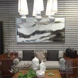 装饰画客厅现代美式油画餐厅 有框画沙发背景墙画抽象风景 江山