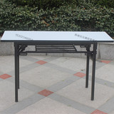 长1.8米*0.5米双层折叠会议桌洽谈桌IBM桌折叠培训长条桌办公桌