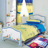 艾维 地中海儿童房可爱卡通足球篮球客厅卧室床前地毯 特价包邮