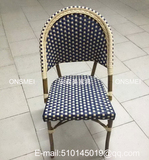 高档户外编藤餐椅 Chiavari Chair 复古咖啡椅 户外竹节椅 K135A